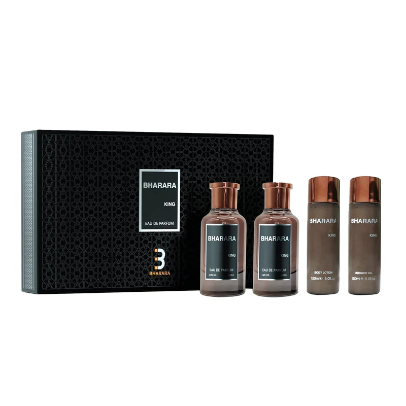 BHARARA KING EDP (M) / 4 PC SP 100 ML; BL 150 ML; AS 100 ML; SG 150 ML