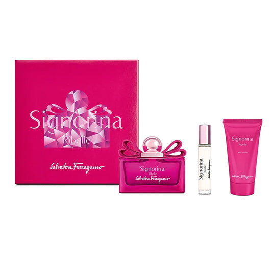 SALVATORE FERRAGAMO SIGNORINA RIBELLE EDP (W) / 3 PC SP 100 ML; BL 50 ML; SP 5 ML