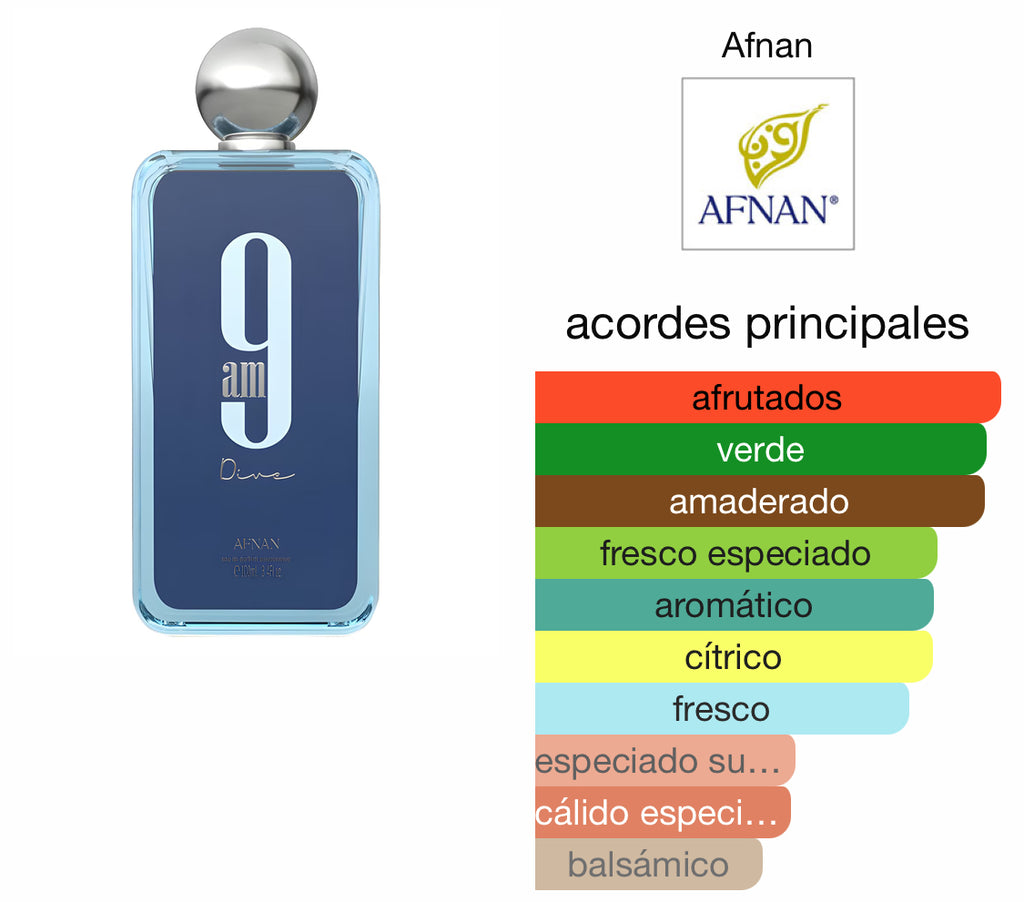 Afnan 9AM Dive EDP (Unisex) / 100 ml