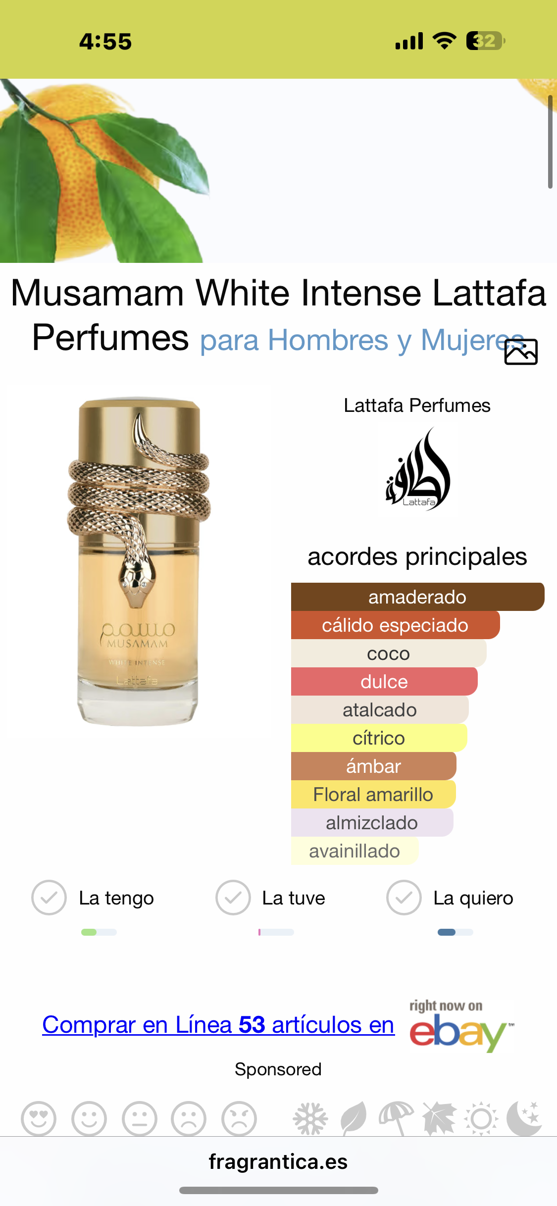 Lattafa Musamam White Intense EDP (Dama) / 100ml
