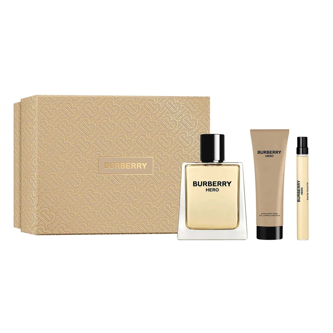 Burberry Hero EDT (M) / 3 Pc SP 100 ml; SG 75 ml; SP 10 ml